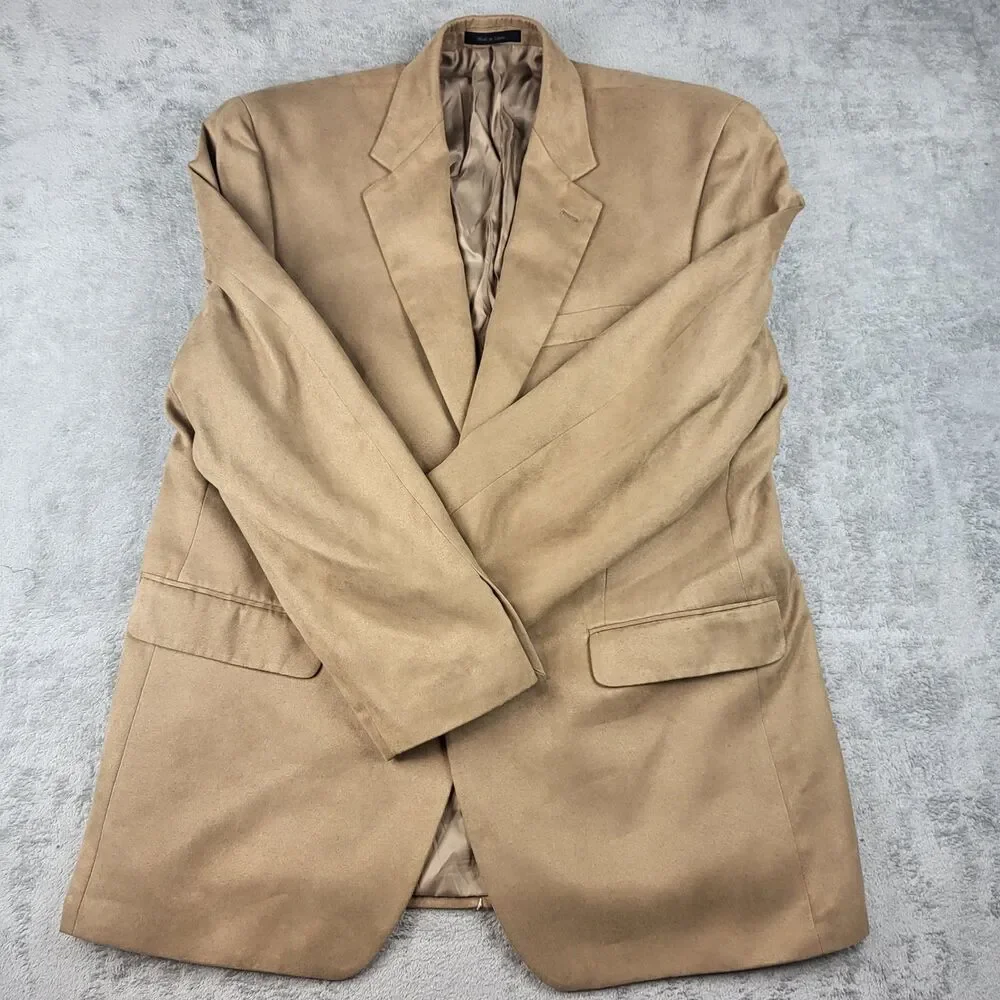CHAPS Men's Blazer Sport Coat Jacket Camel Tan Size 42 R